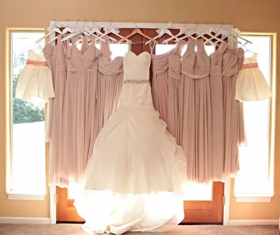 Wedding dress hanger